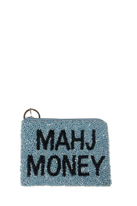 Mahj Money Beaded Coin Purse