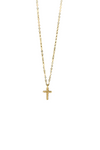 PG Designs Rhinestone Small Cross Necklace