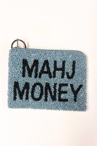 Mahj Money Beaded Coin Purse