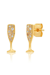 Champagne Glass Studs