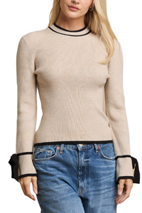 Able Bow Sleeve Sweater Top