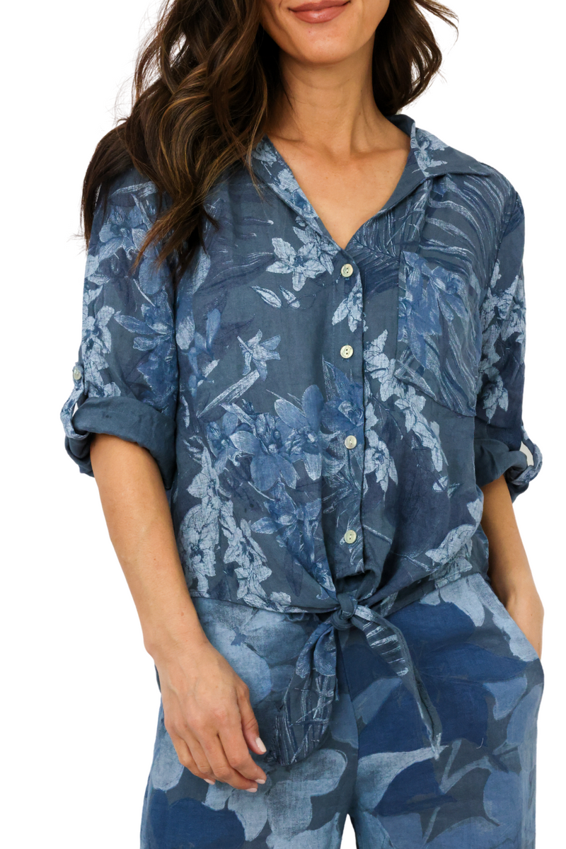 Venti6 Floral Button Down Top