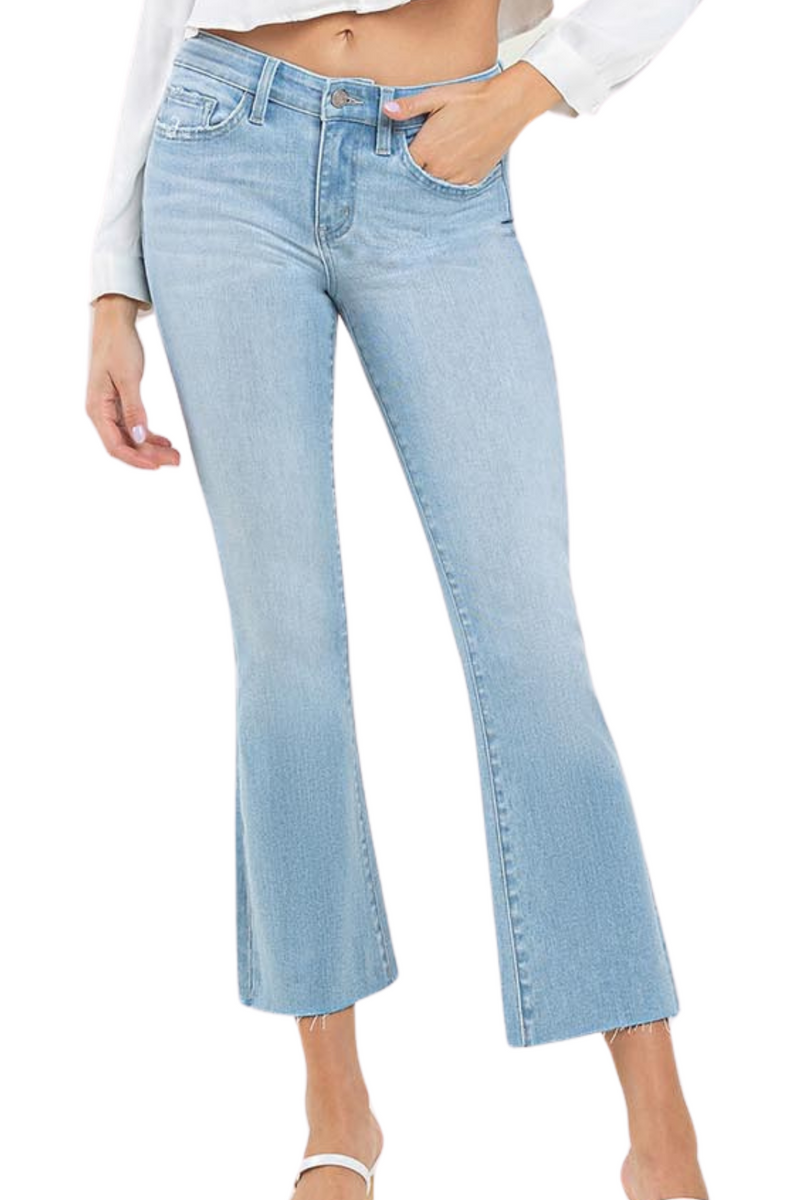 Vervet Mid Rise Ankle Bootcut Jeans