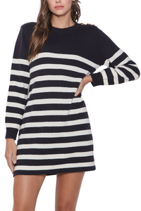 Able Striped Mini Sweater Dress