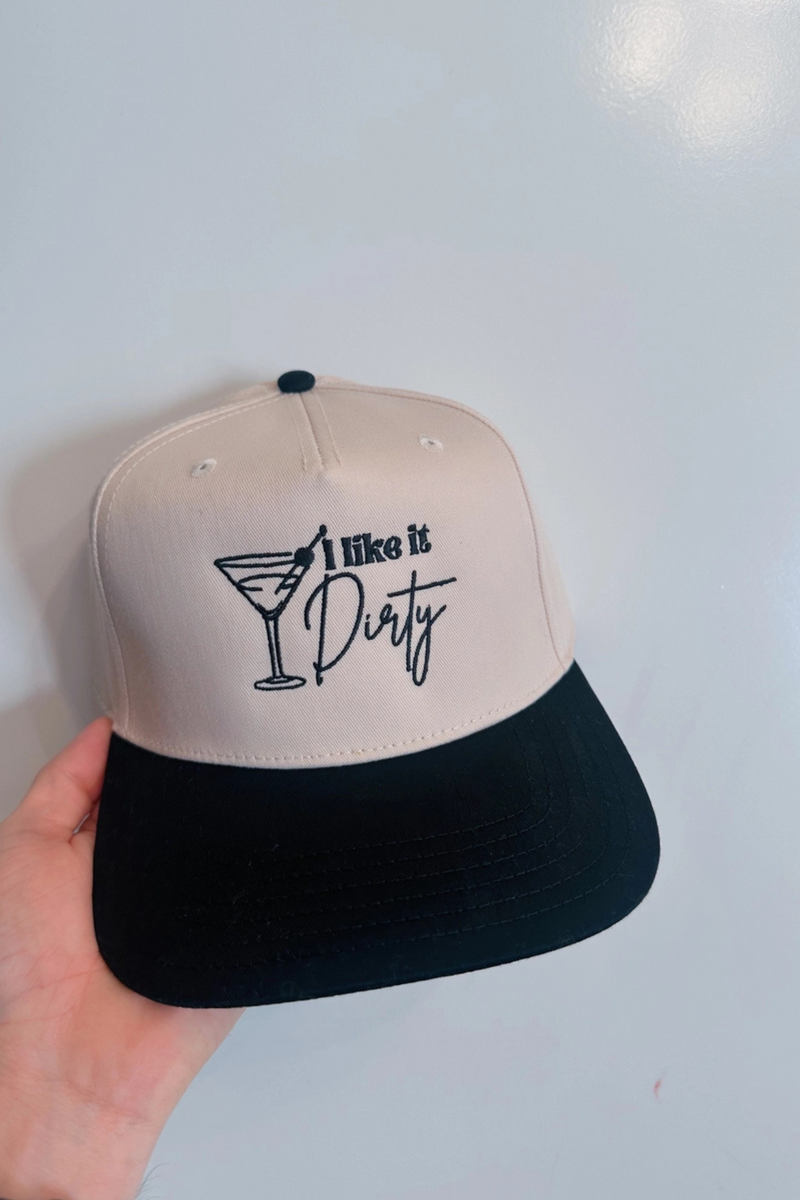 Embroidered Martini Trucker Hat