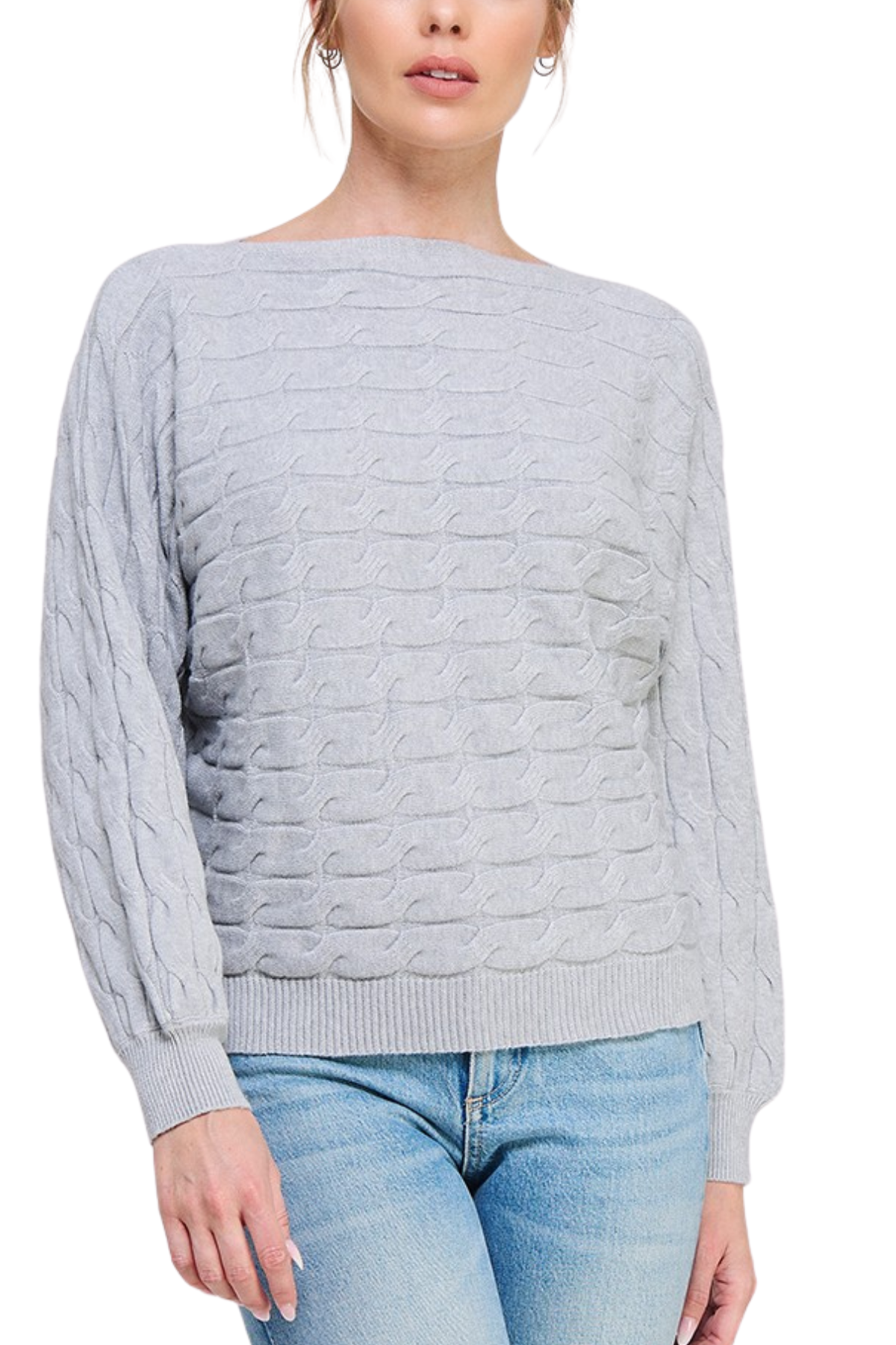 Allie Rose Cable Knit Sweater