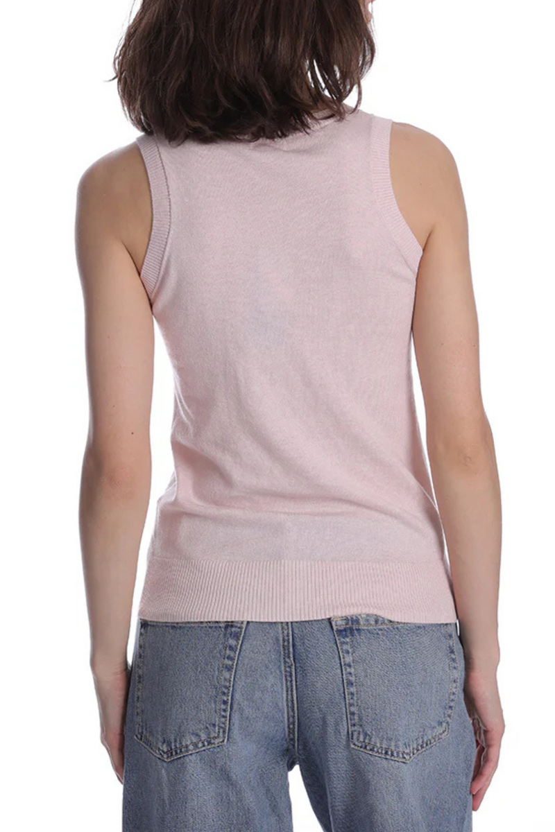 Minnie Rose Supima Neck Tank