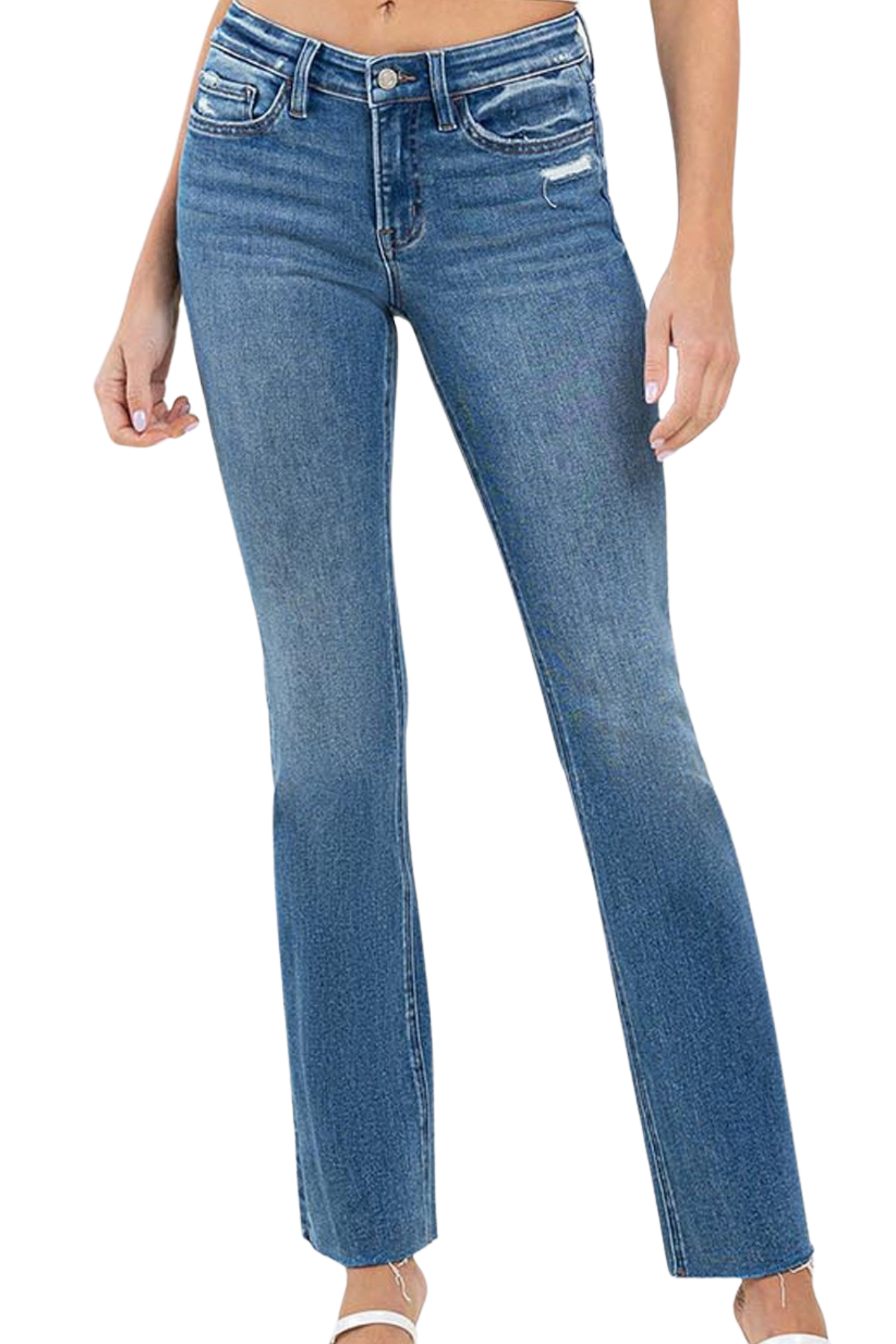 Vervet Mid Rise Clean Cut Jeans