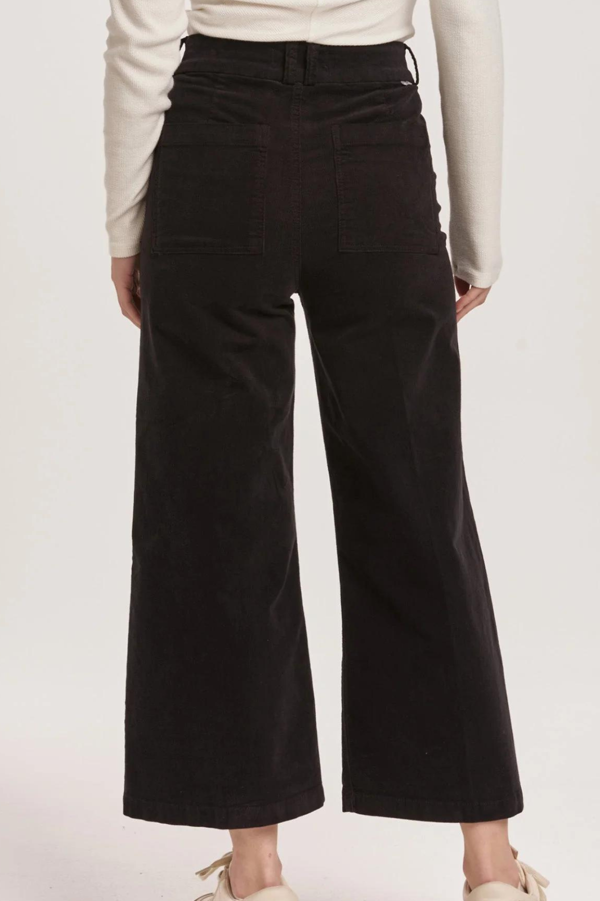 Dear John Audrey High Rise Cropped Wide Leg Corduroy Pant