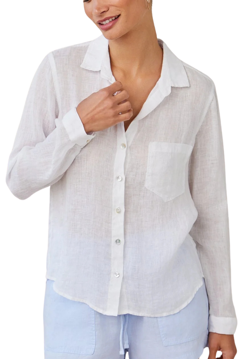 Bella Dahl Linen Pocket Button Down