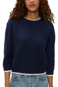 Michael Stars Leonora Puff Sleeve Sweater Top