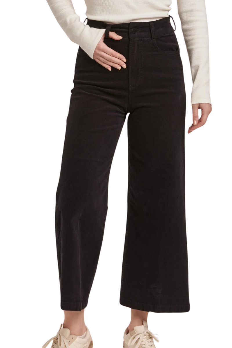 Dear John Audrey High Rise Cropped Wide Leg Corduroy Pant