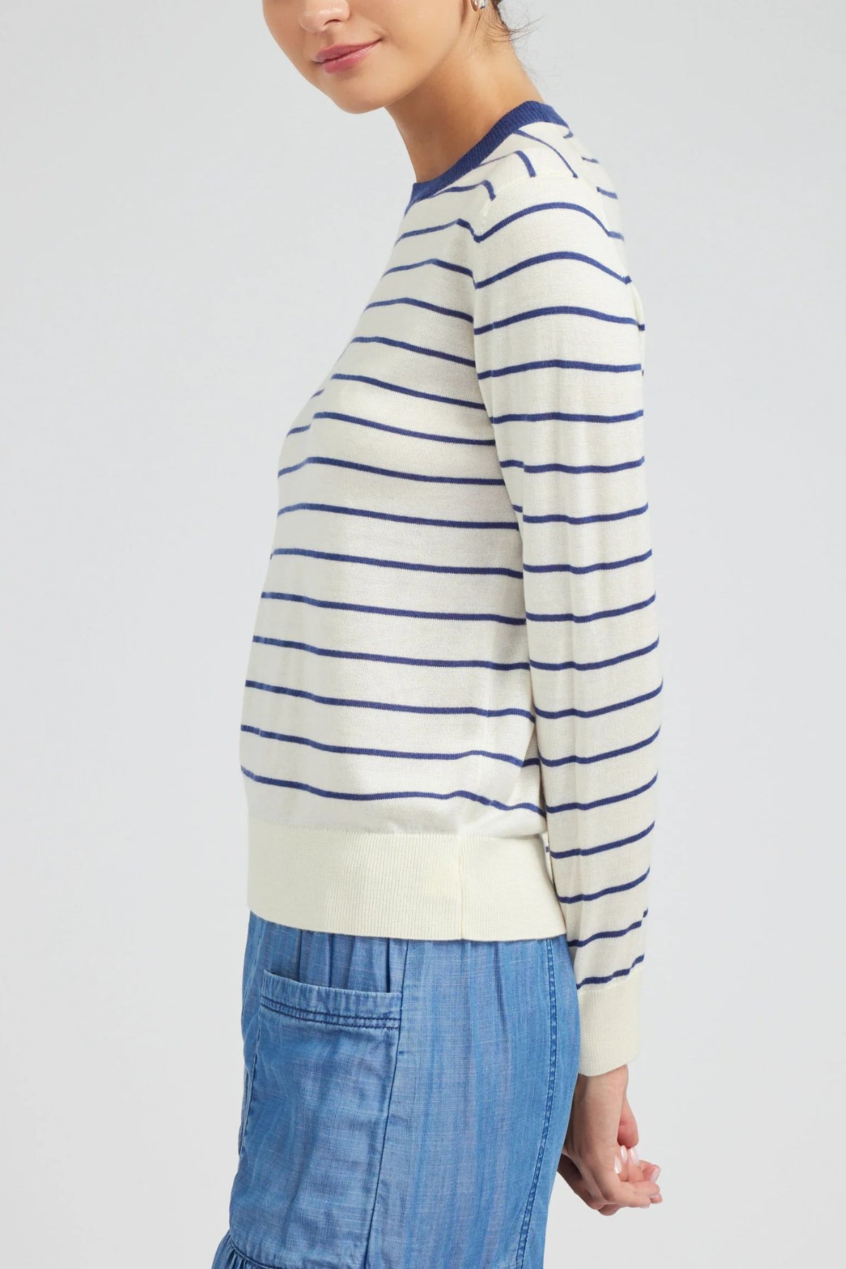 Current Air Pullover Striped Sweater