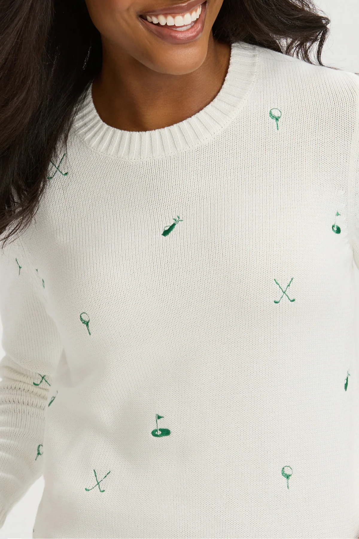 Renwick Embroidered Golf Sweater