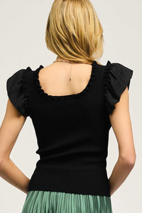 Current Air Ruffle Sleeve Top