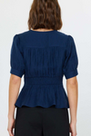 Current Air Twist Front Peplum Top