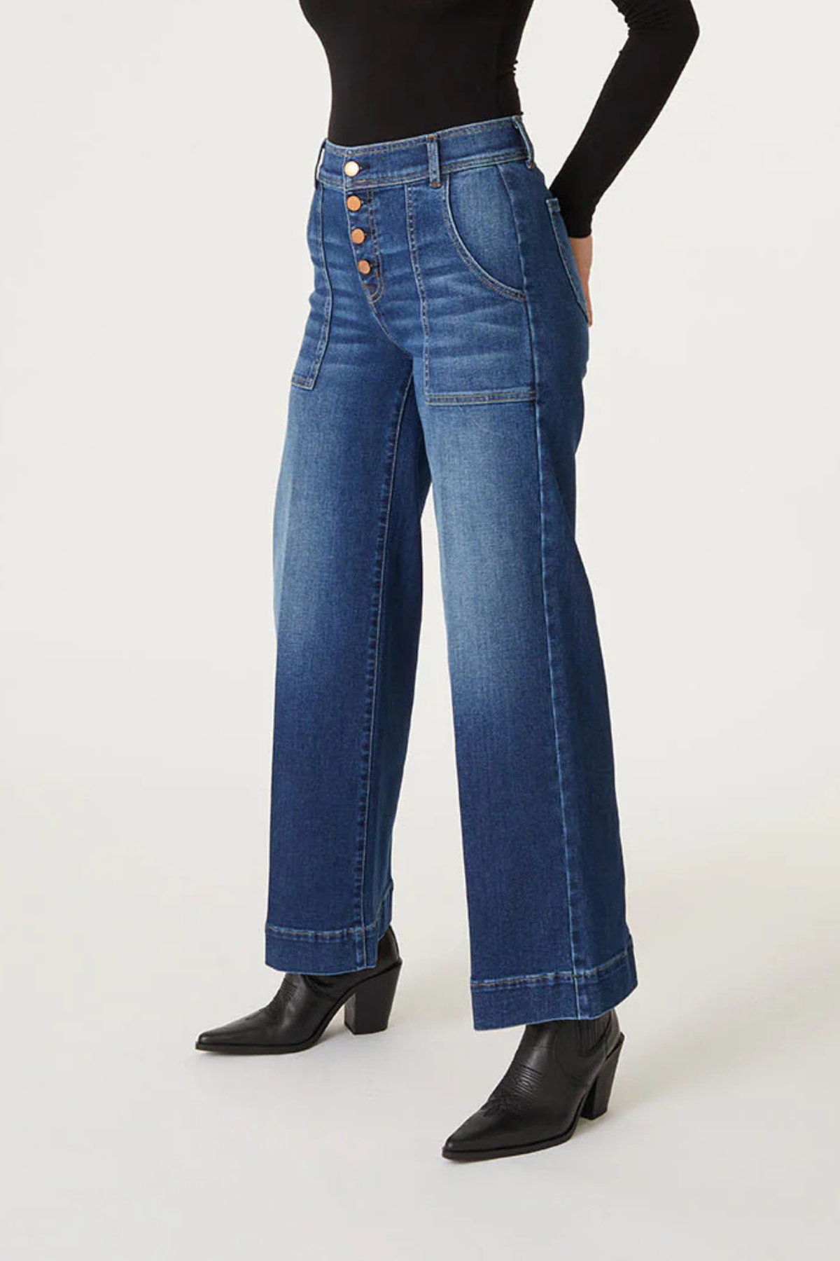 Level 99 Camille Wide Leg Jeans