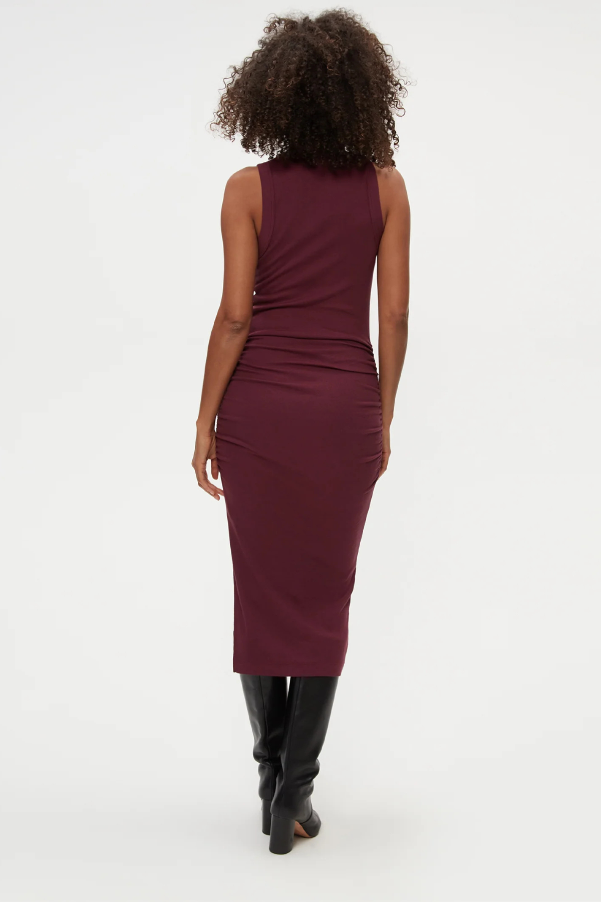 Michael Stars Wren Ribbed Midi Dress