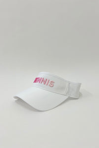 Tennis Visor with Puff Logo