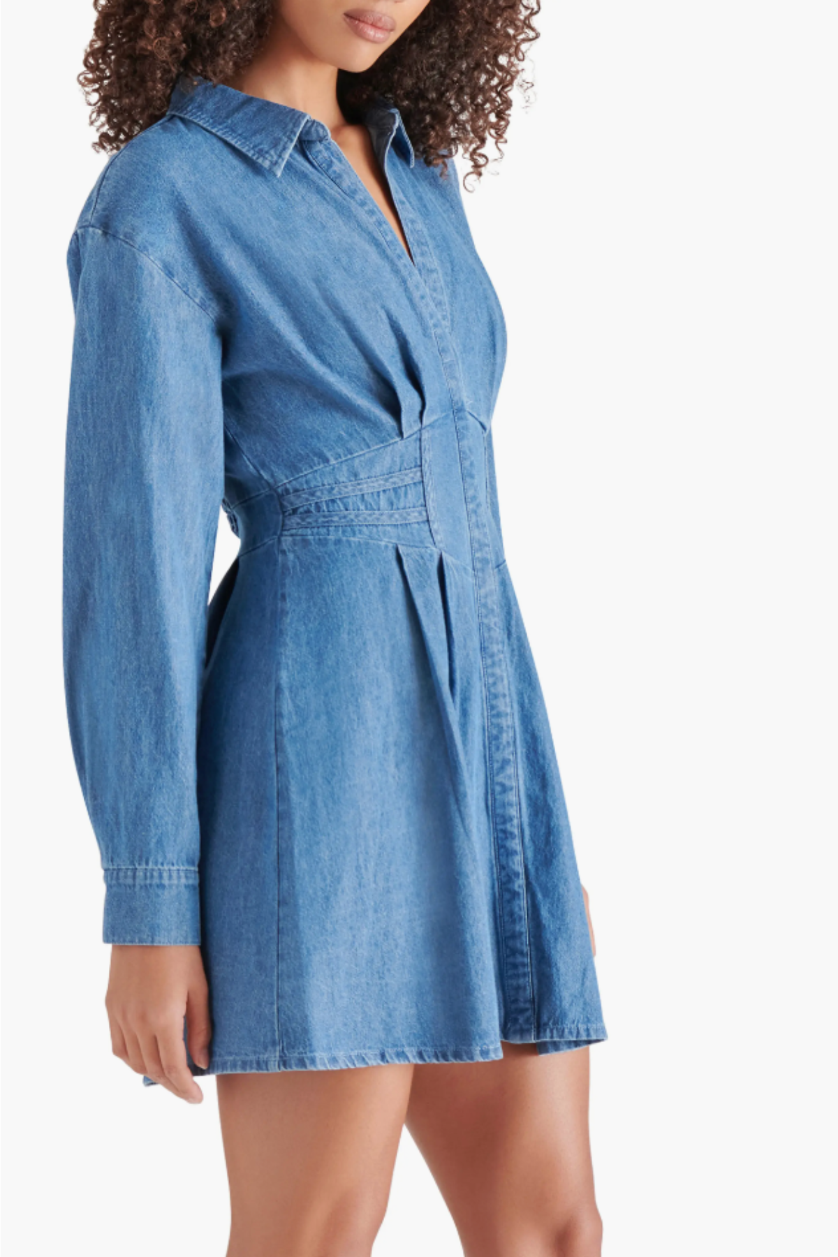 Steve Madden Aria Long Sleeve Mini Shirtdress