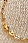 18k Gold Filled Short Link Paperclip Bracelet