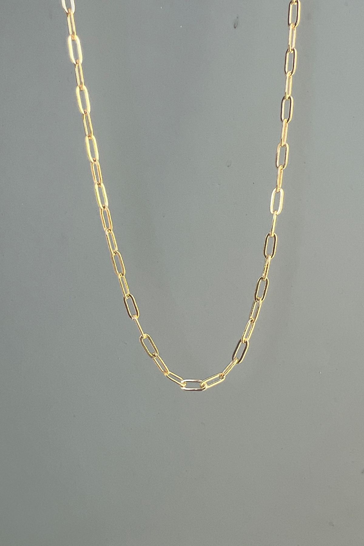 18k Gold Filled Paperclip Chain