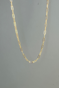 18k Gold Filled Paperclip Chain