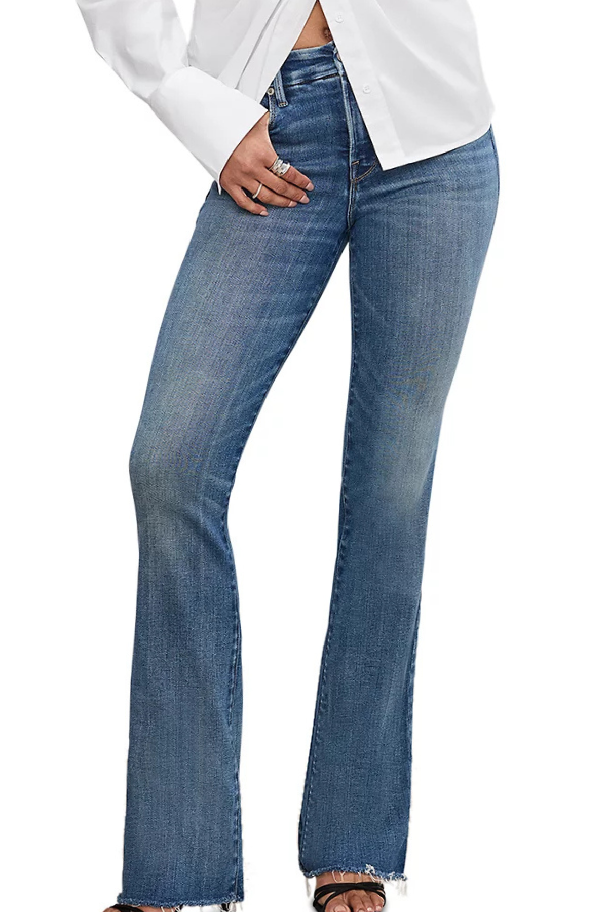 Good American SoftTech Good Classic Bootcut Jeans