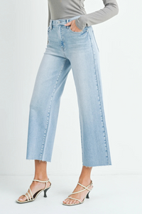 Just Black Scissor Cut Wide Leg Jean