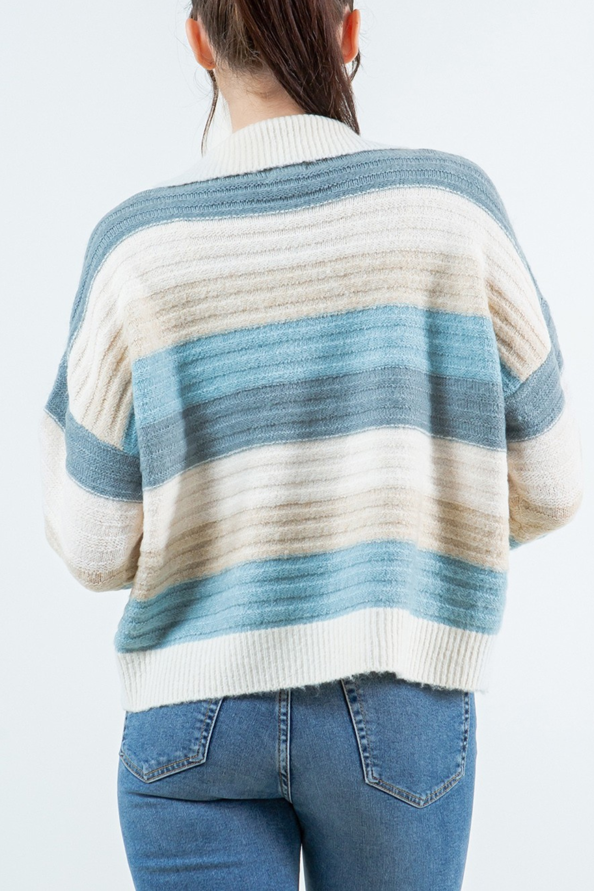 Striped Collared Pullover