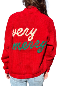 Varsity Christmas Cardigan