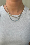 Paperclip and Chain Necklace