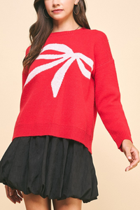 Bow Print Sweater