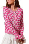 All Over Heart Cardigan