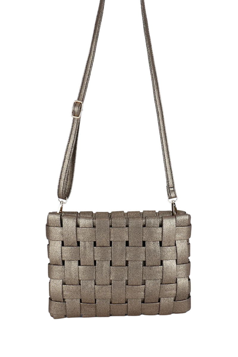 Lindy Large Woven Clutch