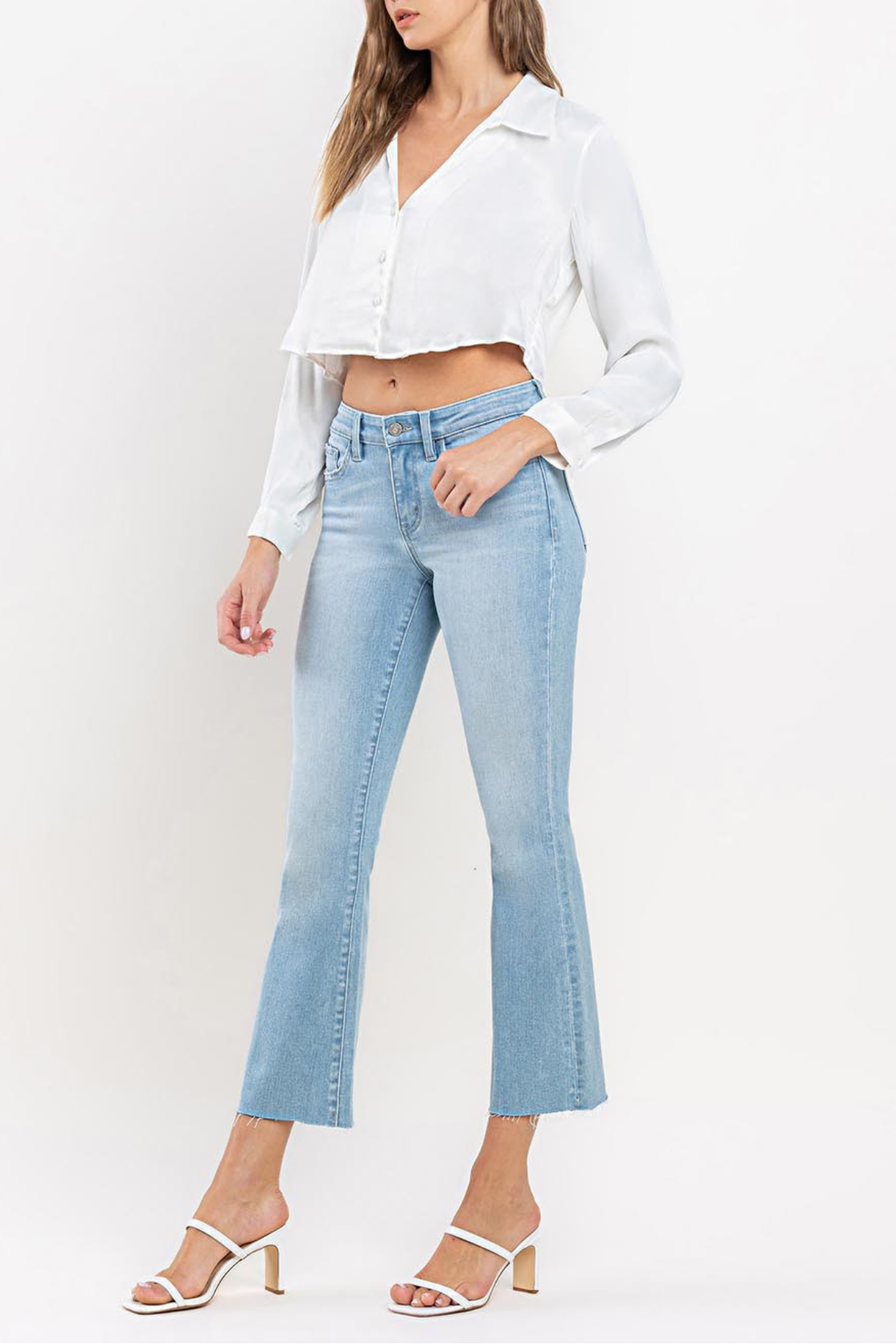 Vervet Mid Rise Ankle Bootcut Jeans