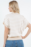 Striped Short Sleeve Polo Top