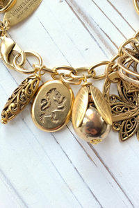 Gilded Charm Bracelet