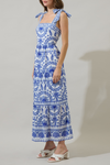 Sugar Lips Rivera Tropics Emely Tiered Maxi Dress