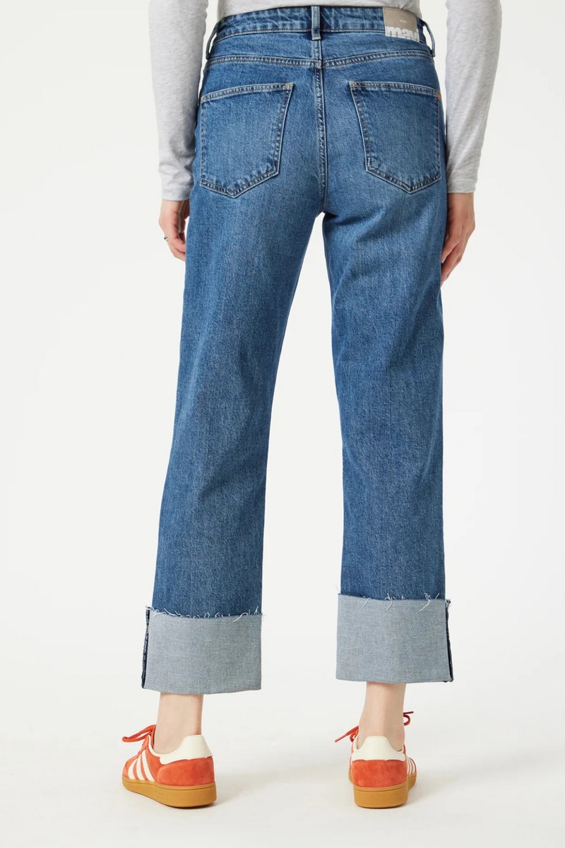 Mavi Savannah Cuffed Straight Leg Jeans