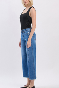 Vervet High Rise Twist Wide Leg Jeans