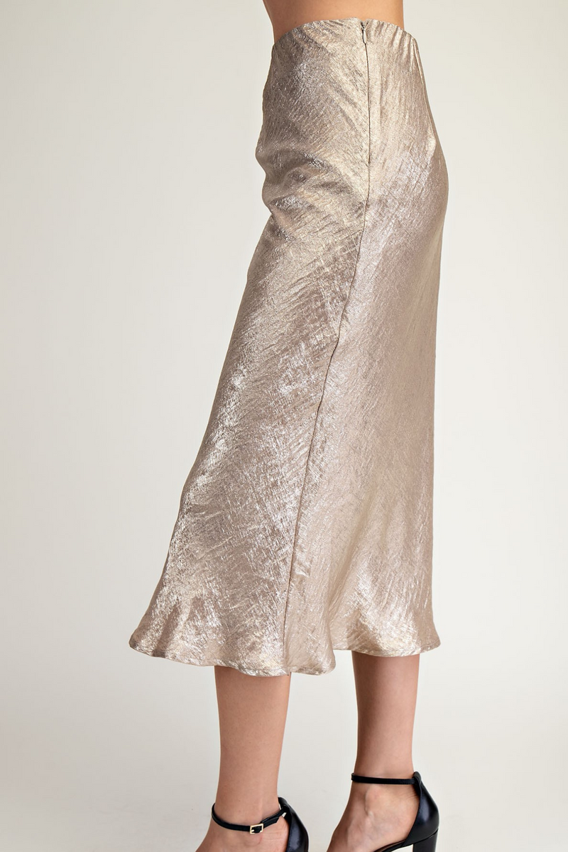 Shimmer Satin Skirt