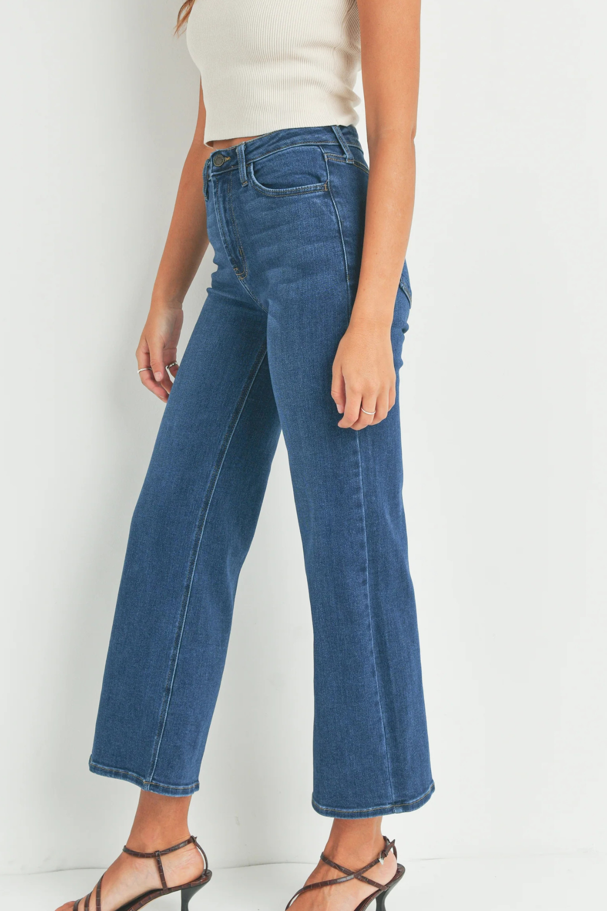 Just Black High Rise Wide Leg Jean