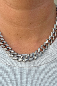 CZ Large Cuban Link Necklace