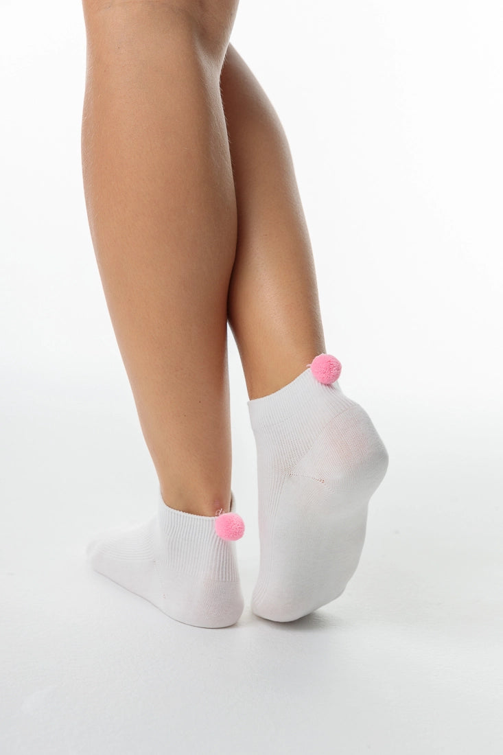 Pompom Short Socks