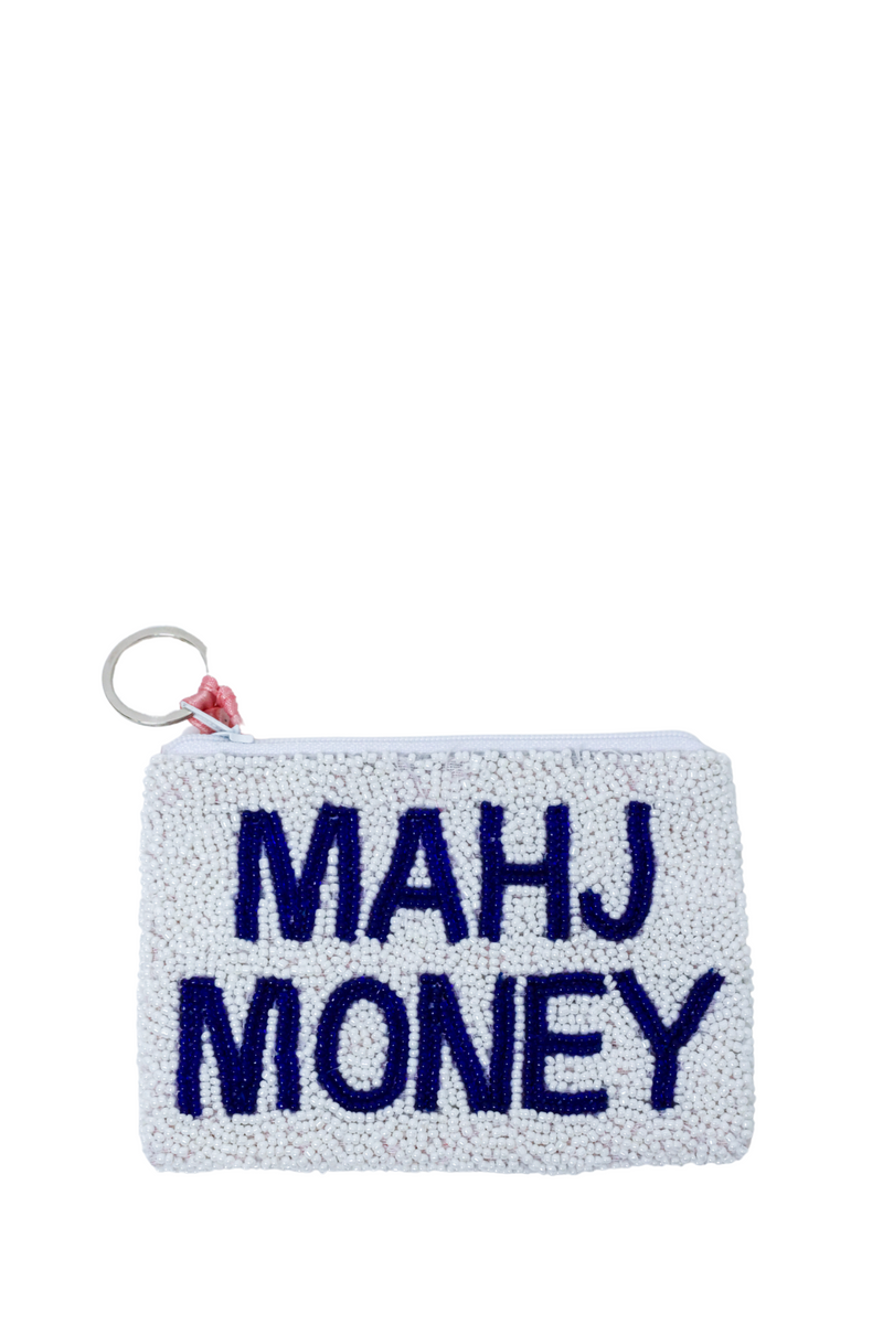 Mahj Money Beaded Coin Purse