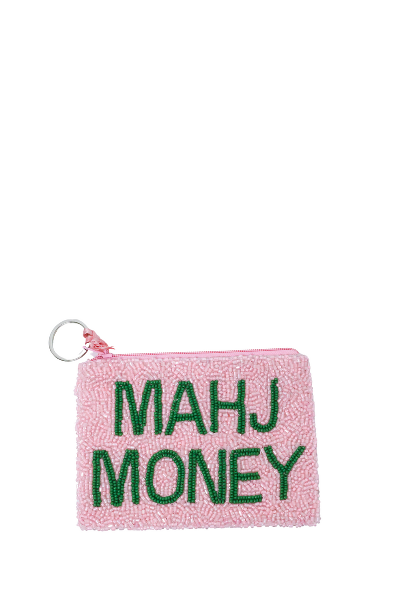 Mahj Money Beaded Coin Purse