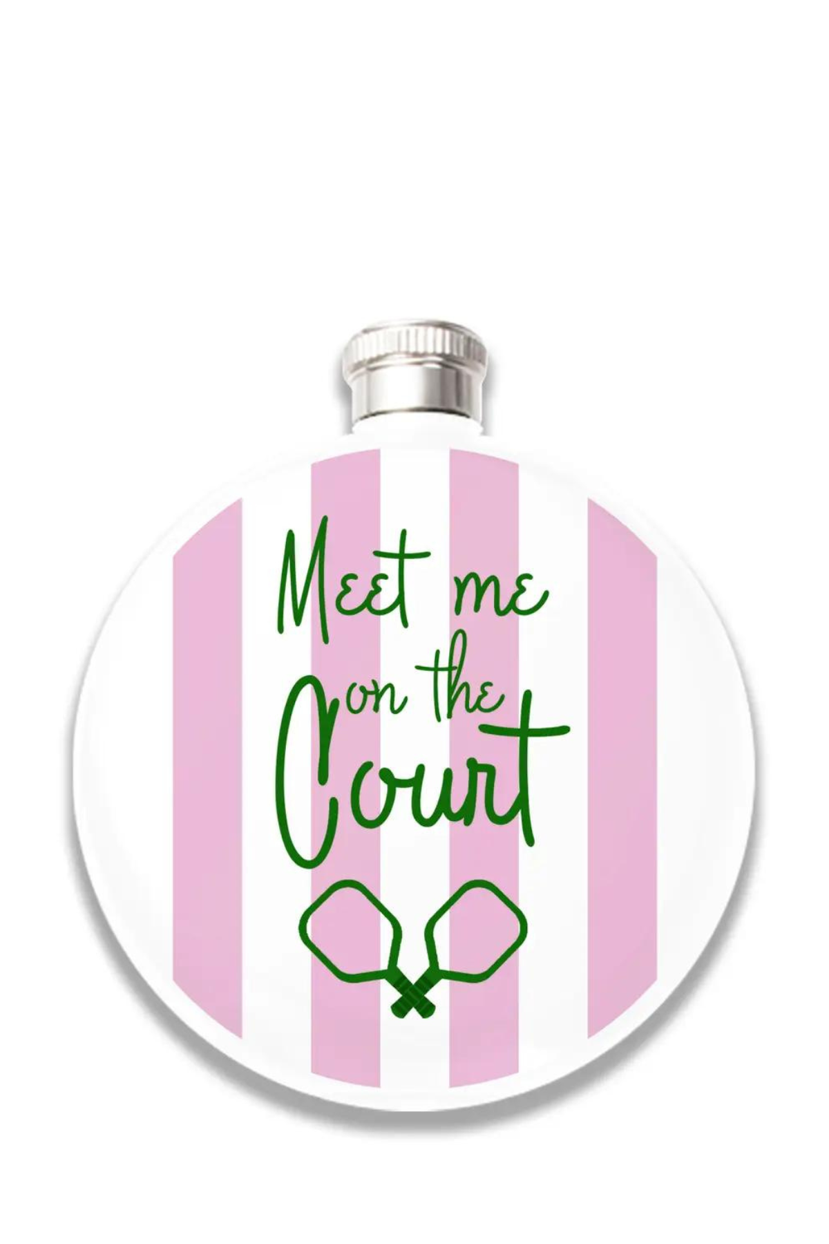 Meet Me On The Court Round Flask