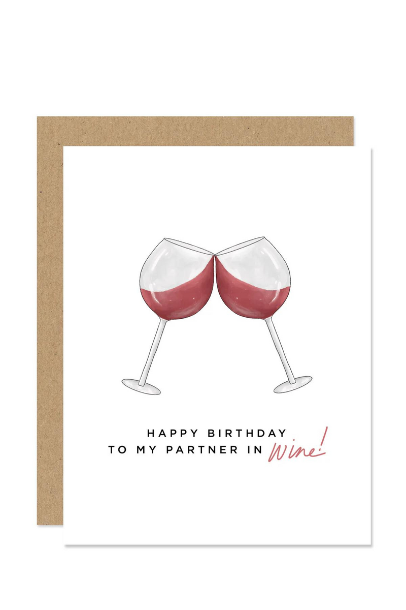 Wine Birthday Card