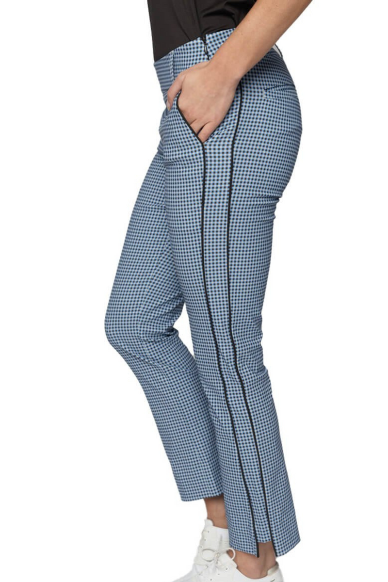 Golftini Checkered Stretch Ankle Pant